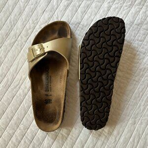 Birkenstock Madrid Gold US 9 EU 40 Like New!